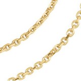 14K Yellow 1.75 mm Solid Diamond-Cut Cable 7 Chain photo 2