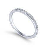 Gabriel & Co. 14k White Gold Contemporary Anniversary Wedding Band photo 3