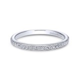 Gabriel & Co. 14k White Gold Contemporary Anniversary Wedding Band photo