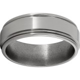 Titanium Rounded Edge Band with Polish Finish photo