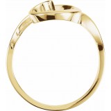14K Yellow Freeform Ring photo 2