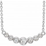 14K White 1/5 CTW Diamond 16-18 Necklace photo