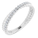 14K White 1/5 CTW Diamond Anniversary Band photo