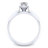 Gabriel & Co 14K White Gold Contemporary Solitaire Diamond Engagement Ring photo 2