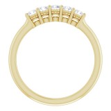 14K Yellow 2.5 mm Round 1/3 CTW Diamond Anniversary Band photo 2