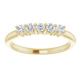 14K Yellow 2.5 mm Round 1/3 CTW Diamond Anniversary Band photo 3