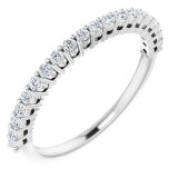 14K White 1/4 CTW Diamond Anniversary Band photo