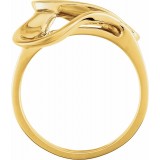 14K Yellow Freeform Ring photo 2