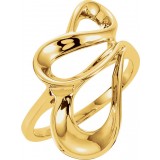 14K Yellow Freeform Ring photo