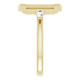14K Yellow 1/8 CTW Diamond Geometric Ring photo 4