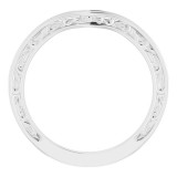 14K White Matching Band photo 2