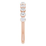 14K Rose 5/8 CTW Diamond Anniversary Band photo 4