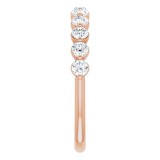 14K Rose 5/8 CTW Diamond Anniversary Band photo 4