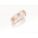 Henri Daussi 6mm Men's Wedding Band MBHS1 18k Gold Rose 0.15 Ctw. photo 2