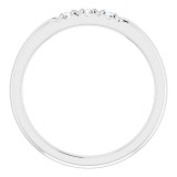 14K White 1/5 CTW Diamond French-Set Anniversary Band photo 2