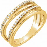 14K Yellow 1/4 CTW Diamond Ring photo