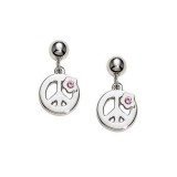 Sterling Silver Sapphire Peace earrings photo