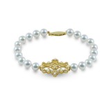Imperial Pearl 14k Yellow Gold Freshwater Pearl Bracelet photo