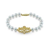 Imperial Pearl 14k Yellow Gold Freshwater Pearl Bracelet photo