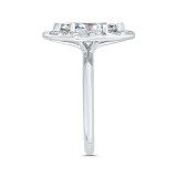 Shah Luxury 14K White Gold Marquise Cut Diamond Engagement Ring with Round Shank (Semi-Mount) photo 3