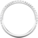 14K White 1/3 CTW Diamond Band photo 2