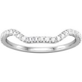 14K White 1/3 CTW Diamond Band photo 3
