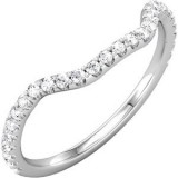 14K White 1/3 CTW Diamond Band photo