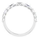 14K White 3/8 CTW Diamond Anniversary Band photo 2