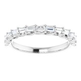 14K White 3/8 CTW Diamond Anniversary Band photo 3