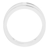 14K White 11.3 mm Negative Space Ring photo 2