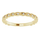 14K Yellow .08 CTW Diamond Anniversary Band photo 3