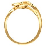 14K Yellow Freeform Ring photo 2