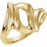 14K Yellow Freeform Remount Ring photo