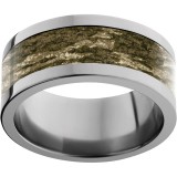 Titanium Flat Band with Mossy Oak Bottomland Inlay photo