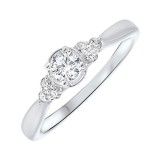 Gems One 14Kt White Gold Diamond(1/3Ctw) Ring photo