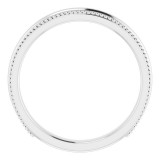 14K White Universal Band photo 2