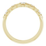 14K Yellow 1/5 CTW Diamond Stackable Ring photo 2