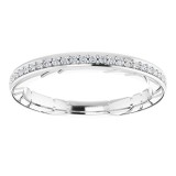 14K White 1/8 CTW Diamond Anniversary Band photo 3