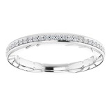 14K White 1/8 CTW Diamond Anniversary Band photo 3