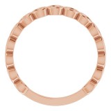 14K Rose Stackable Ring photo 2