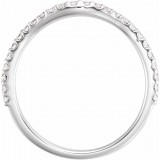 14K White 1/5 CTW Diamond Matching Band photo 2