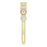 14K Yellow 1/4 CTW Diamond Anniversary Band photo 4