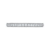 Shah Luxury 14K White Gold Round Diamond Eternity Wedding Band photo