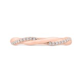 Shah Luxury 14K Rose Gold Diamond Wedding Band photo