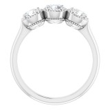 14K White 1 CTW Diamond Anniversary Band photo 2