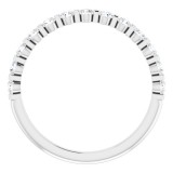 14K White 3/8 CTW Diamond Anniversary Band photo 2