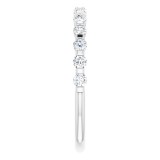 14K White 3/8 CTW Diamond Anniversary Band photo 4