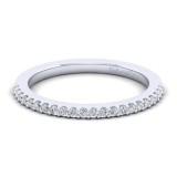 Gabriel & Co. 14k White Gold Contemporary Anniversary Wedding Band photo