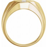 14K Yellow 1/3 CTW Diamond Cross Ring photo 2