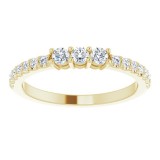 14K Yellow 1/3 CTW Diamond Anniversary Band photo 3